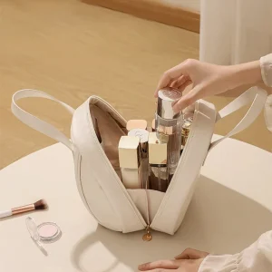 Meerlaagse schelpvormige make-uptas