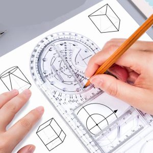 DrawMaster™ – Multifunctionele Geometrische Liniaal | Teken Nauwkeurig en Creatief in Eén Beweging | 50% KORTING