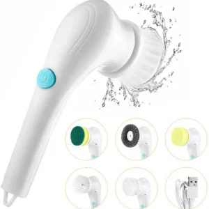 Draadloze Elektrische Reinigingsborstel - 5 Borstelkoppen voor Efficiëntie