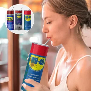 RetroHydrate - Roestvrijstalen, op WD-40 geïnspireerde vuilnisemmer | 50% KORTING