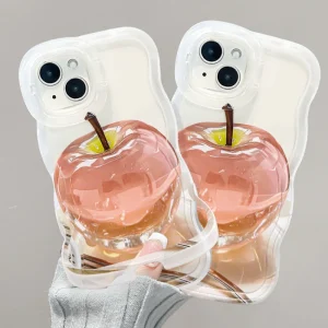 ClearCore™ – Apple Muster Transparente Handyhülle für iPhone mit stylischem Schutz | 1+1 GRATIS