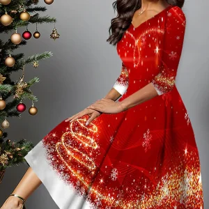 Isabella – Luchtige V-halsjurk